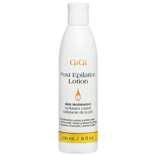 GiGi Post Epilation Lotion, Skin Moisturizer, Replenishes Moisture and Softens Skin, 8 fl. oz.