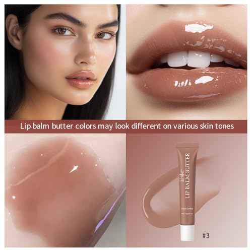 Summer Butter Lip Balm, Moisturizing Hydrating Natural Lip Care, Rich in Nutrients for Soft Smooth Lips (4Colors)