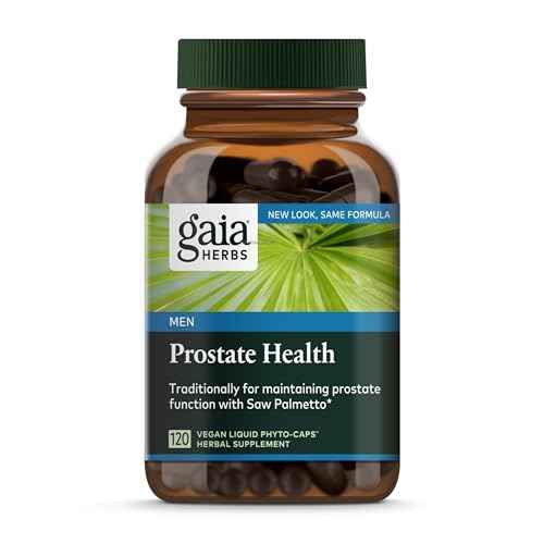 Gaia Herbs Prostate Health - Supports Prostate Health and Function for Men - with Saw Palmetto, Green Tea, Nettle Root, and White Sage* - 120 Vegan Liquid Phyto-Capsules (40-Day Supply)