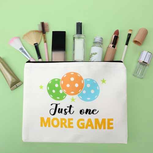Paterr 12 Pieces Dink Ball Makeup Bags Sports Cosmetic Bag Funny Travel Organizer Zipper Pouch Dink Ball Lovers Gifts Christmas Gifts for Women Girls(Classic Style)