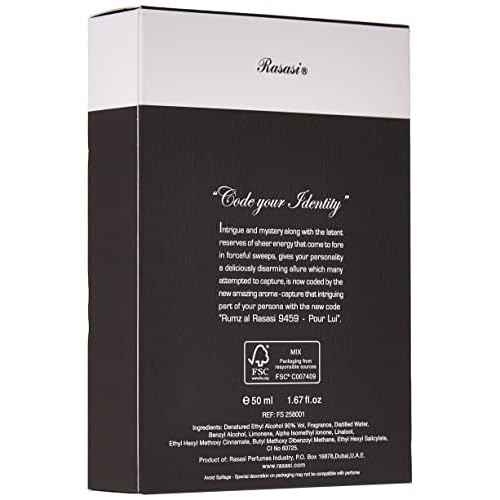 RASASI RUMZ AL 9459 POUR LUI 1.7 EAU DE PARFUM SPRAY FOR MEN