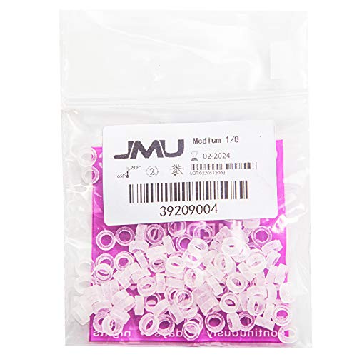 JMU Orthodontic Elastics 3/16 Light, 500 Pack 2.5 oz Latex Free Dental Rubber Bands Made in USA