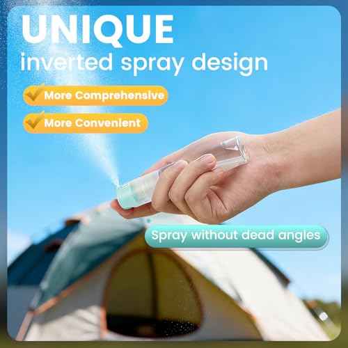 4 Pack Refillable Spray Bottle, Reversible Small Empty Spray Bottle with Fine Mist, Leak Proof - for Cleaning Solutions, Mosquito prevention, Face & Hair Mist - 4pk 1 OZ / 30 ML