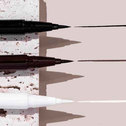 Milani The Tank Liquid Eyeliner - No-Skip Liquid Eyeliner Pen, Waterproof Formula, Makeup Pen, Long Lasting & Smudgeproof - 130 White