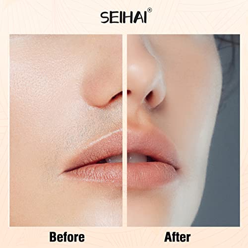 SEIHAI Hair Removal Device(2023), Facial Hair Removal for Women, Rechargeable Hair Remover for Women, Facial Hair Remover for Face, Upper Lip, Chin, with a Branded Storage Bag