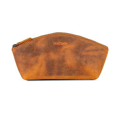 Londo Genuine Leather Versatile Gondola Style Handbag - Cosmetic, Toiletry, Makeup, Shaving Organizer Bag - Dopp Kits - Unisex