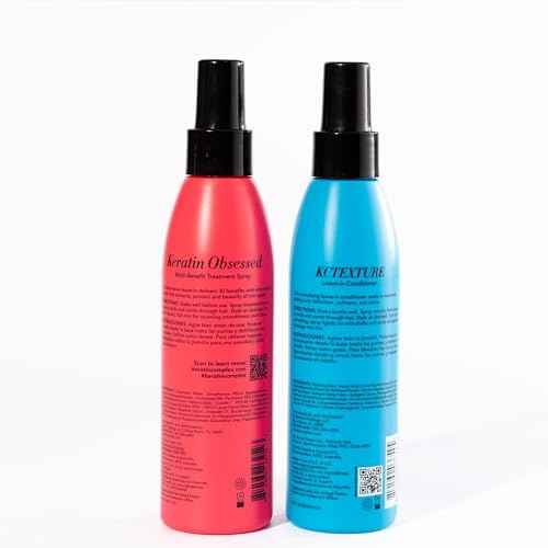 Keratin Complex - Blow Dry Essential Curl Kit - Keratin Obsessed, 5 fl oz + KCTEXTURE Leave-In Conditioner, 5 fl oz