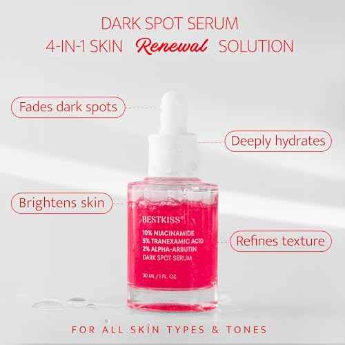 10% Niacinamide + 5% Tranexamic Acid + 2% Alpha-Arbutin Dark Spot Serum with Ceramides Hyaluronic Acid Centella Asiatica - Korean Glass Skin Vegan Paraben Fragrance Cruelty Free 1 FL OZ/30mL