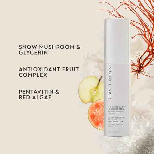 SHANI DARDEN SKIN CARE Moisture Boost Plumping Serum for Face, Moisturizing & Hydrating Face Serum with Snow Mushroom & Glycerin for Long-Lasting Hydration & Radiant, Dewy Skin, 1 fl oz