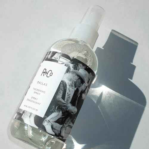 R+Co Dallas Hair Thickening Spray | Volumizing & Texturizing Spray for All Lengths | Adds Volume, Body & Shine | Perfect for Blowouts, Curling Irons & Roller Sets