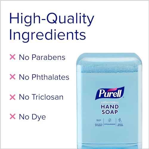 PURELL Antimicrobial Foaming Hand Soap, Light Fragrance, 1200 mL Refill for PURELL ES10 Automatic Soap Dispenser (Pack of 2) ? 8382-02