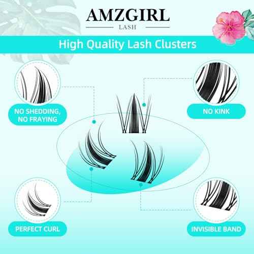 Lash Clusters Manga 168Pcs Eyelash Cluster Wet Look Ultra-Thin Invisible Lash Band Eyelashes Extensions Spiky Anime Wide Span Lashes for Beginners(Autumn Leaves,D-Mix10-18mm)
