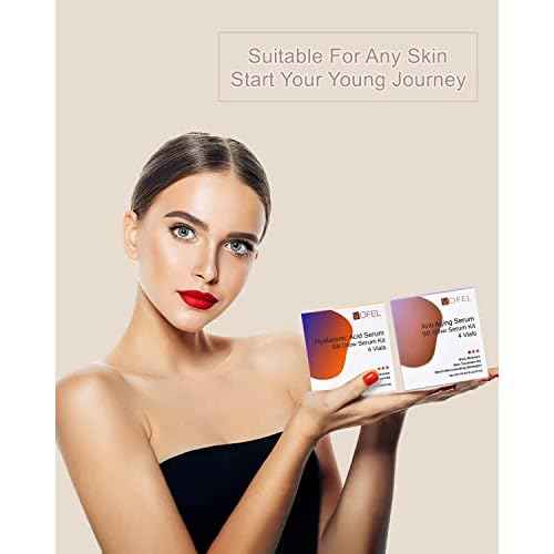 Anti Aging Serum Hyaluronic Acid Serum For Face BB Glow Starter Kit Serum Ampoules for Skin Treatment Kit 0.35 oz 8 Vials