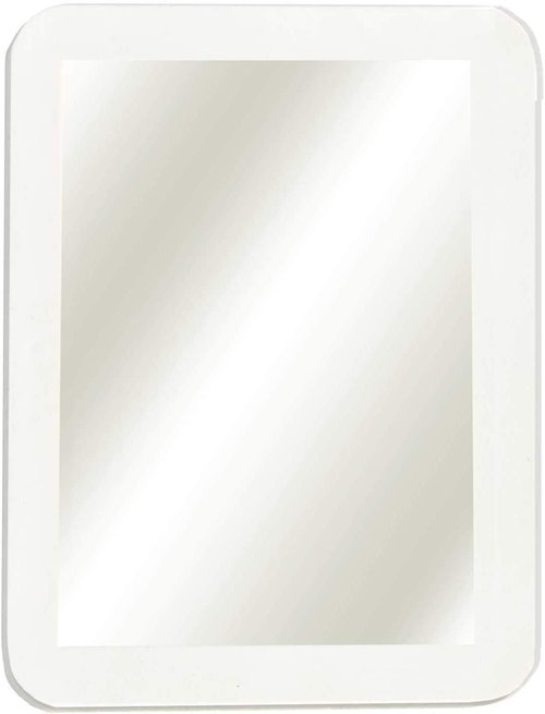 MIHAGUTY Magnetic Locker Mirror,5" x 7" Small Mirrors School Locker, Bathroom, Household Refrigerator, Locker Accessory, Office Cabinets, and Home (White)