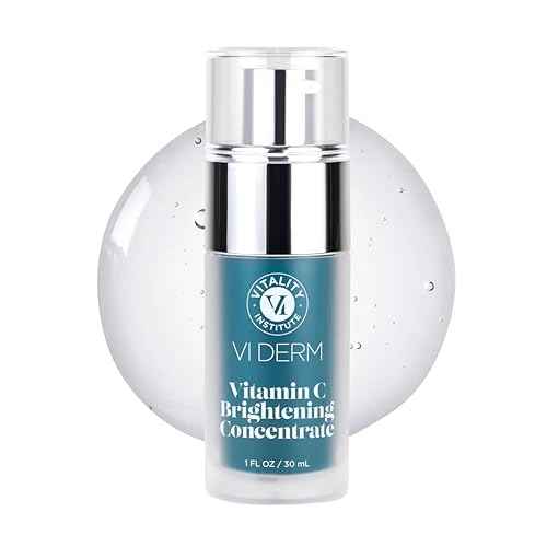 VI Derm Vitamin C Brightening Concentrate ? Age-Defying Face Formula with 10% THD Ascorbate, Support for Dark Spots, Uneven Skin Tone, Hyperpigmentation, Fine Lines and Dullness ? 1 Fl Oz / 30 mL