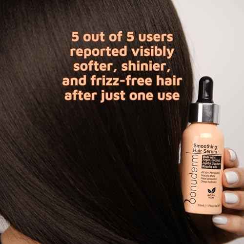 Hair Oil for Frizzy, Damaged, Dry Hair | Hydrating, Lightweight, Vegan & Natural Hair Oil | Tames Frizz, Adds Shine, Softness, Conditioning & Heat Protectant for All Hair Types