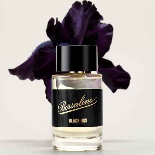 Borsalino Black Iris Perfume for Men ? Eau de Parfum ? Long-Lasting Fresh Woody Amber Cologne with Bergamot, Iris & Amberwood ? French Luxury Fragrance ? Popular Gift for Men
