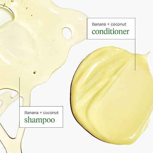Briogeo Superfoods Banana + Coconut Hair Pack, Replenish Dull, Dry Hair and Supports Healthy Hair and Scalp, Moisturizing for All Hair Textures, Hydrating Cleanse, Vegan, Cruelty-Free, 2 x 12.5 fl oz