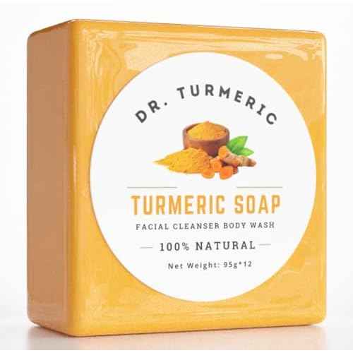 Turmeric Soap Bar | Face & Body Cleanser | Moisturizing | Lathering | Deep Cleansing | Evens Skin Tone | Refreshing Scent | Radiant Skin | 1 count pack of 1|