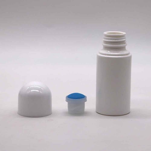 UUYYEO 4 Pcs 50 ml Sponge Head Plastic Applicator Bottles with Sponge Refillable Deodorant Bottles for Cosmetic Essential Oil