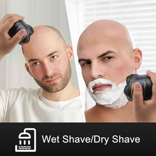 Magnetic 6 Blades Head Shaver Replacement Heads for Many 6D Magnetic Electric Razor,Newly Designed Magnetic 6D Blade Head Compatible with Head Shavers for Bald Men,2 Pack Travel Size.
