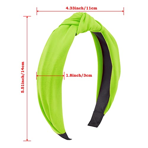 SIQUK 15 Pieces Top Knot Headbands for Women in 15 Colors, Cross Knot Headband, Wide Cloth Knot Headbands