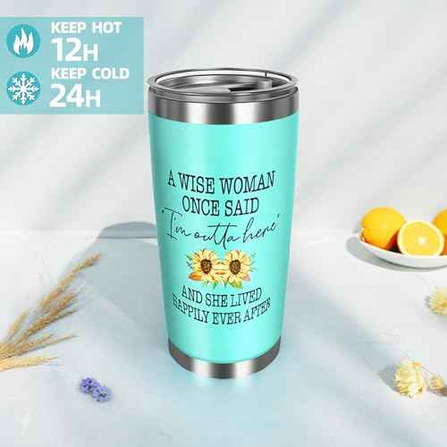 2025 Retirement Gift Set for Women - 12PCS Luxury Bundle with Tote Bag, Makeup Pouch, Tumbler, Candle & More - Perfect Going Away Gifts for Coworkers, Teachers, Nurses, Boss & Friends - (Green)