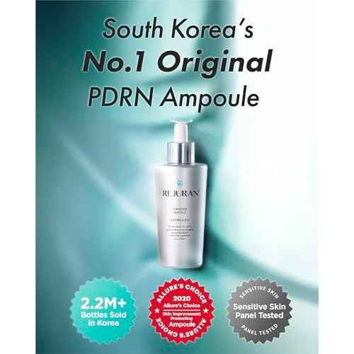 REJURAN¢ç Turnover Ampoule, c-PDRN¢ç [Larger Size] - Original Salmon DNA PDRN Face Serum for Rejuvenation, Firming, Hydration & Youthful Glow, Smooths Skin Texture. Korean Skincare (1.69 fl oz)