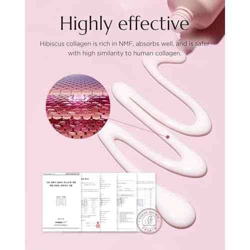 CHICHO Bouncy Glow Mask 300Da Ultramolecular Hibiscus Collagen - Korean Face Peel Off Mask Skin Elasticity Radiant Glow Hydrating Sensitive Skin - Vegan, Hypoallergenic, 2.03 fl.oz.