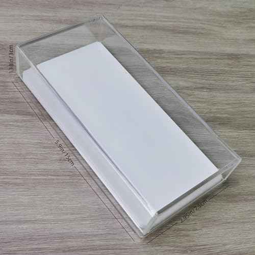 Eyelash Grafting Pallet with Cover, Dust-proof Acrylic Lash Tile holder, Eyelash Extensions Storage Gasket Pads (Transparent)
