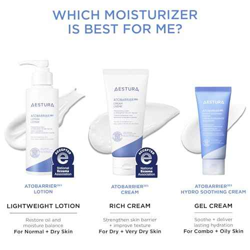 AESTURA ATOBARRIER365 Lightweight Korean Face Moisturizer with Ceramides | Strengthens Barrier, Fast-Absorbing Hydration, Suitable for Dry, Normal & Sensitive Skin, 90ML / 3.04 fl. Oz.