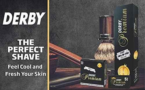 600 "Derby Premium" Single Edge Razor Blades for straight razor