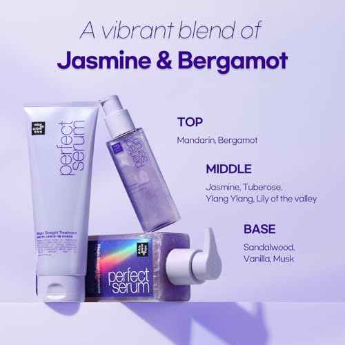 Mise En Scene Perfect Serum Magic Straight - Hair Taming Oil for Frizzy | Heat Protectant | Straightening Fixing | Humidity Hair Products | Coconut Oil | Sleek and Shine | Bergamot Scent, 2.70 Fl Oz
