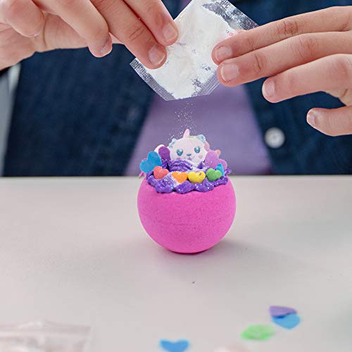 Sugar Bombs by Horizon Group USA, Design & Decorate Your Own Kawaii Themed Fizzing Bomb. Fizz in Bowl to Revel Hidden Surprise Gift. Embellish with Glitter, Confetti, Sprinkles & More, Purple Kawaii