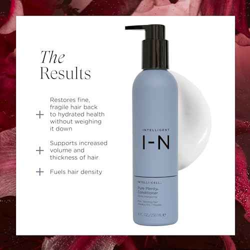 Pure Plenty Conditioner Boosts Volume and Shine for Fine, Thinning Hair, Organic Replenishing Formula, Vegan, 8.5 Oz