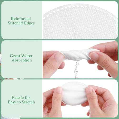 Maxcheck 2500 Pcs Cotton Rounds Bulk Exfoliating Rounds Cotton Rounds for Face Makeup Remover Pads Cotton Facial Pads Cotton Pads for Face Cotton Pads for Makeup Removal Toner Pads