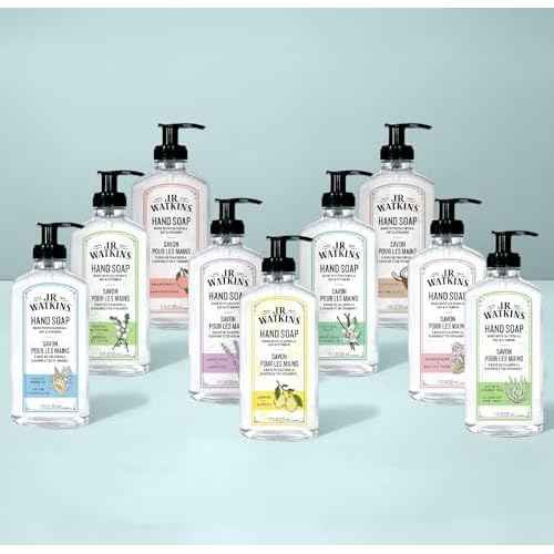 J.R. Watkins Gel Hand Soap Refill, Moisturizing Hand Wash, Formulated with Plant-Based Cleansers, Alcohol-Free, Cruelty-Free, Ocean Breeze, 34 Fl Oz, 2 Pack