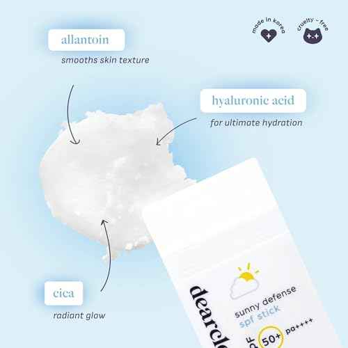 dearcloud Sunny Defense Sunscreen Stick SPF 50+ PA++++ ? Korean Sunscreen for Face & Travel Size (.68 oz)