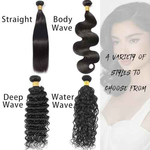 Blonde Highlight Bundles Human Hair 12 14 16 Inch Water Wave Bundles Brazilian Virgin Hair Weave 3Bundles Hair Deal£¨Brown and Blonde #P4/27£©
