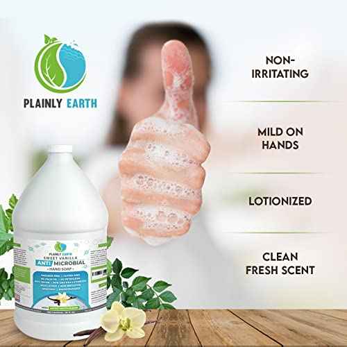 Antimicrobial Liquid Hand Soap (6 x 64 Oz) - Antibacterial Soap Refill - Hand Soap Refill Bottle - Cruelty Free Moisturizing Soap, Sweet Vanilla