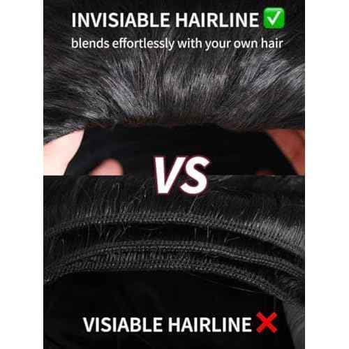 UNICE Flip Over 3/4 Half Wig Human Hair Kinky Curly with Drawstring Wear and Go Glueless Half Wigs Human Hair for Women Thin & Thick Hair Friendly 150% Density 16 inch