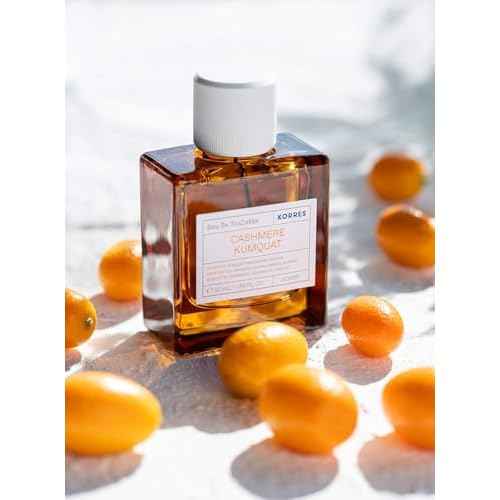 KORRES Eau de Toilette, Cashmere Kumquat Fragrance for Women and Men, Citrus Floral Woody Perfume with Orange Blossom, Vanilla & Cedarwood, Inspired by Greek Island Scents, 1.69 Fl Oz