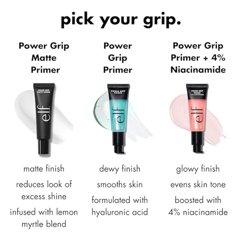 e.l.f. Power Grip Primer - Gel-Based Hydrating Face Primer, 0.81 oz