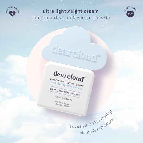 dearcloud New/Youth Collagen Cream Moisturizer ? Firming Korean Facial Moisturizer for Radiant Skin (3.38 fl oz)