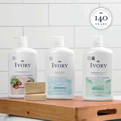 Ivory Exfoliating Bath Bar Soap, Designed for Whole Family with Plant-Based Cleansers, Made Without Heavy Perfumes, Parabens or Phthalates, Warm Vanilla + Oat Milk Scent, 3.17 oz (8 Count)