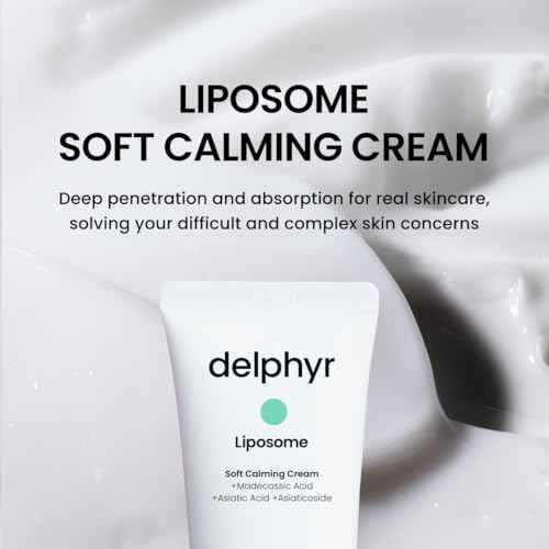 Liposome Soft Calming Cream, Centella Asiatica TECA Moisturizer for Sensitive Skin, Skin Protection and Soother, Korean Skincare for Trouble Care (2.70 fl. oz, 80ml)