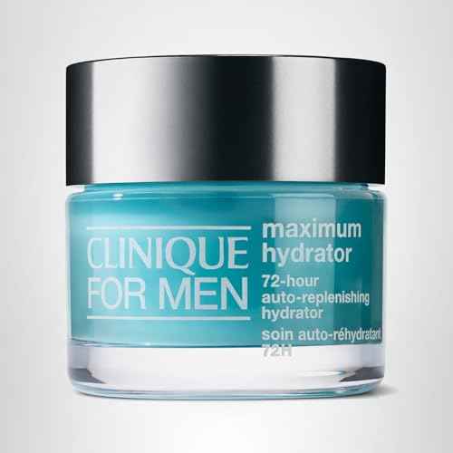 Clinique For Men Maximum Hydrator 72-Hour Auto-Replenishing Oil Free Hydrating Face Moisturizer With Hyaluronic Acid + Aloe Vera, 1.7 Ounce