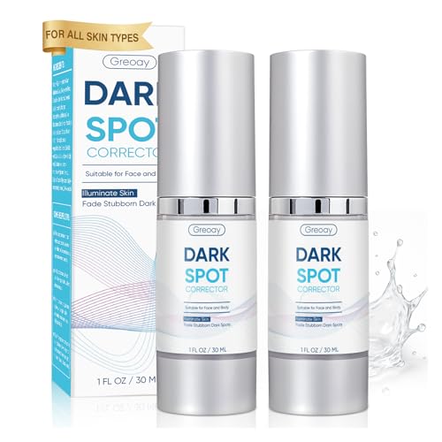 Dark Spot Remover for Face Body Serum with Hyperpigmentation Treatment Skin Brown Spot Age Spot Remover Dark Spot Corrector Glow Serum Brighten Even Gentle and Non-Irritating Unisex 1 Fl Oz 2 pack