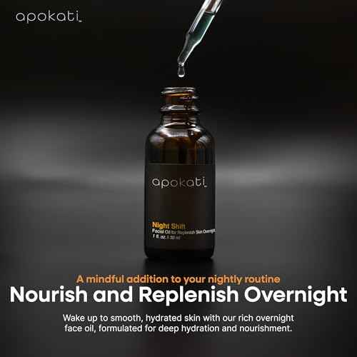 Night Shift Overnight Skin Therapy Face Oil with Tansy, Chamomile and Helichrysum ? Replenishing and Calming Formula for Nighttime Skincare, 30ml