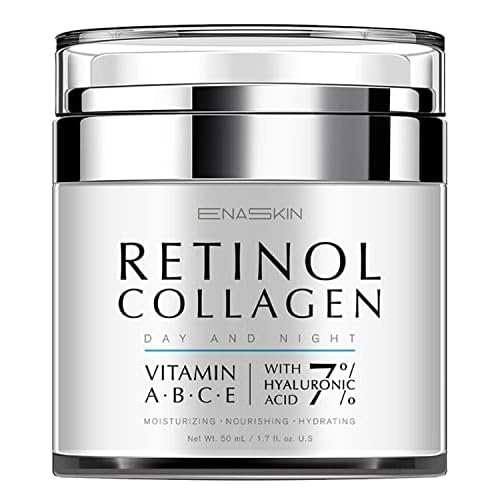EnaSkin Retinol Cream for Wrinkles: Face Neck Collagen Cream for Tightening Skin - Anti Aging Facial Moisturizer Day and Night for Women and Men 1.7 Fl OZ